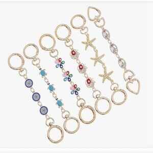 NWOT - Gold Starfish Bag Extender Keychain